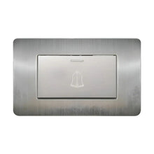 Apagador Para Timbre Con Placa De Acero Inoxidable 72 Mm Argos - Argos - vista lateral