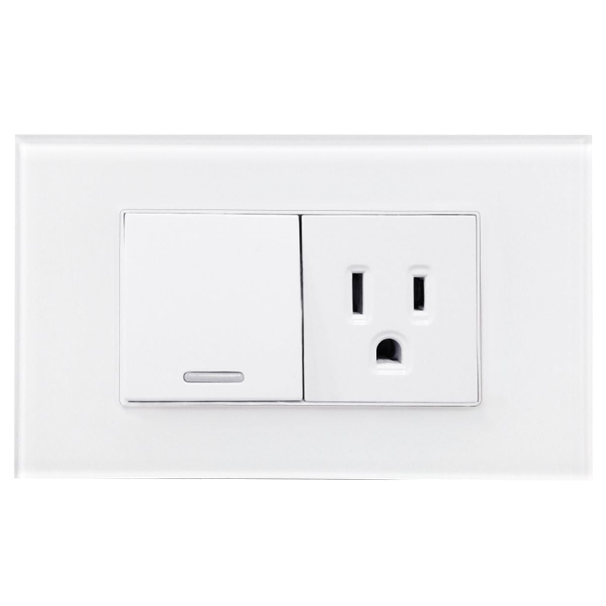 Apagador Contacto Argos Cannes Placa Acrilico Blanca