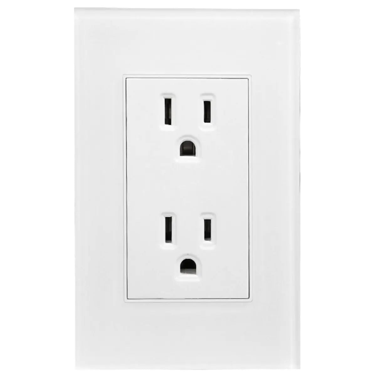 Contacto Doble Aterrizado Argos Cannes Placa Acrilico Blanca 72 mm - Argos