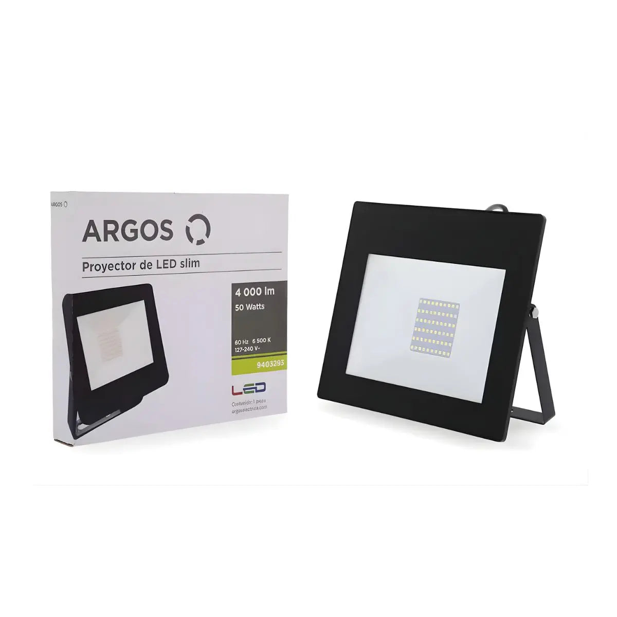 Argos Proyector LED Slim 50 W 127 V~ 60 Hz 6,500 K 4,000 lm - Argos
