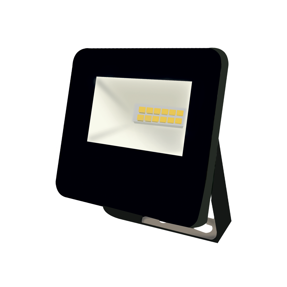 Proyector de LED Slim Argos 10W 127V 60Hz 3000K 800lm Reflector Exterior Luz Cálida