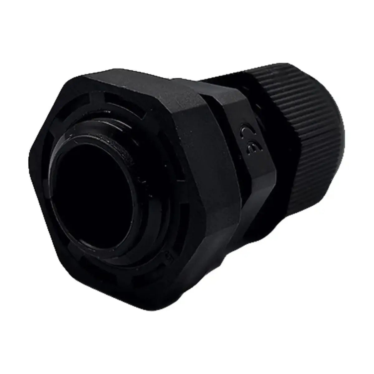 30 Pzas Conector Glándula Nylon Negro 1/2” Argos - Argos - vista lateral