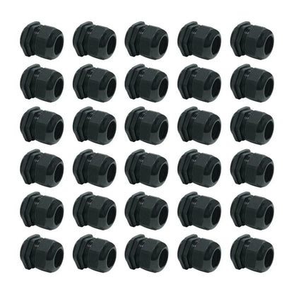 30 Pzas Conector Glándula Nylon Negro 1/2” Argos - Argos - empaque