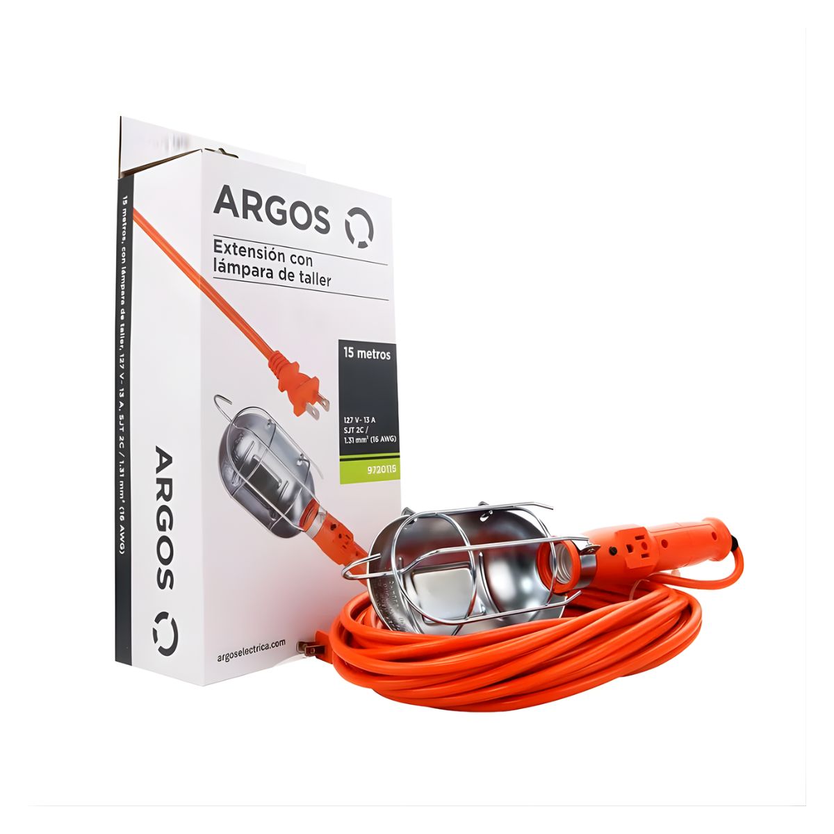 Argos Extension Uso Rudo Lampara Taller 15 Metros