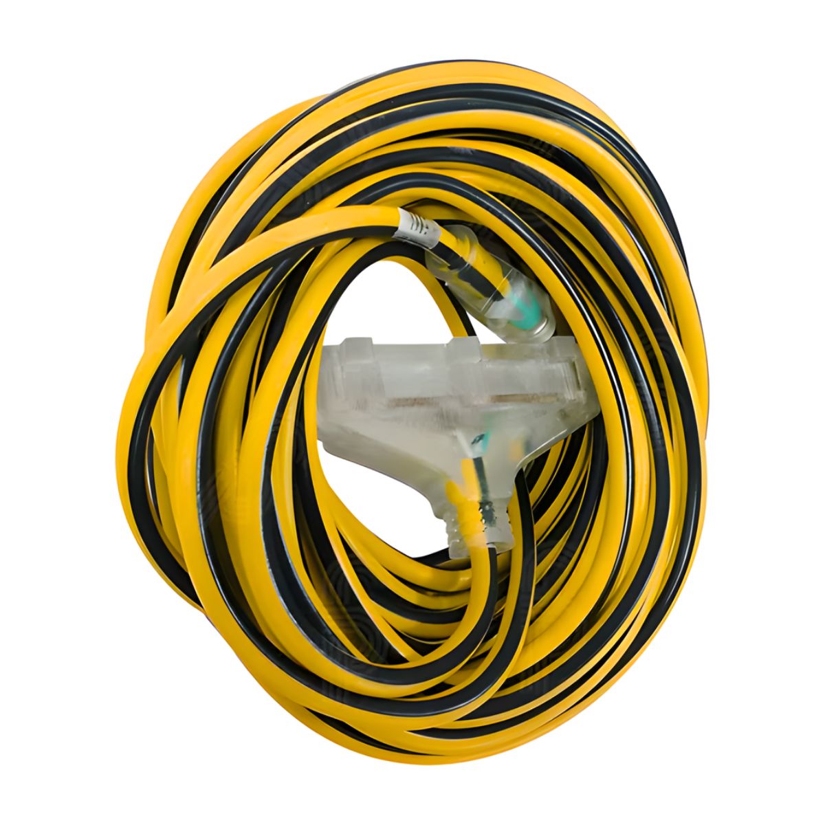 Argos Extension Uso Rudo 3X14 Iluminada 5 Metros Amarillo Negro