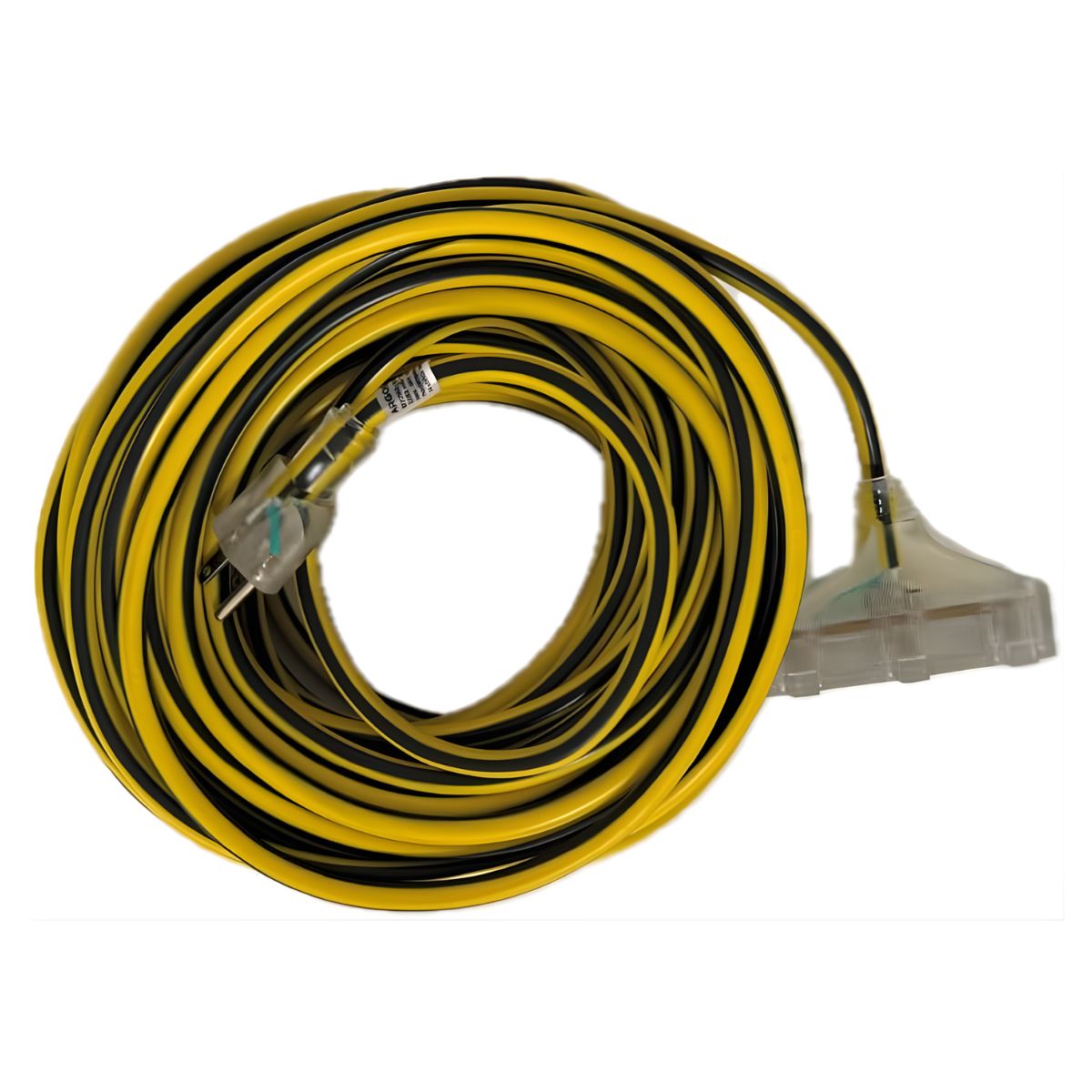 Extension Uso Rudo Iluminada 3x14 10 Metros Amarillo/Negro Argos