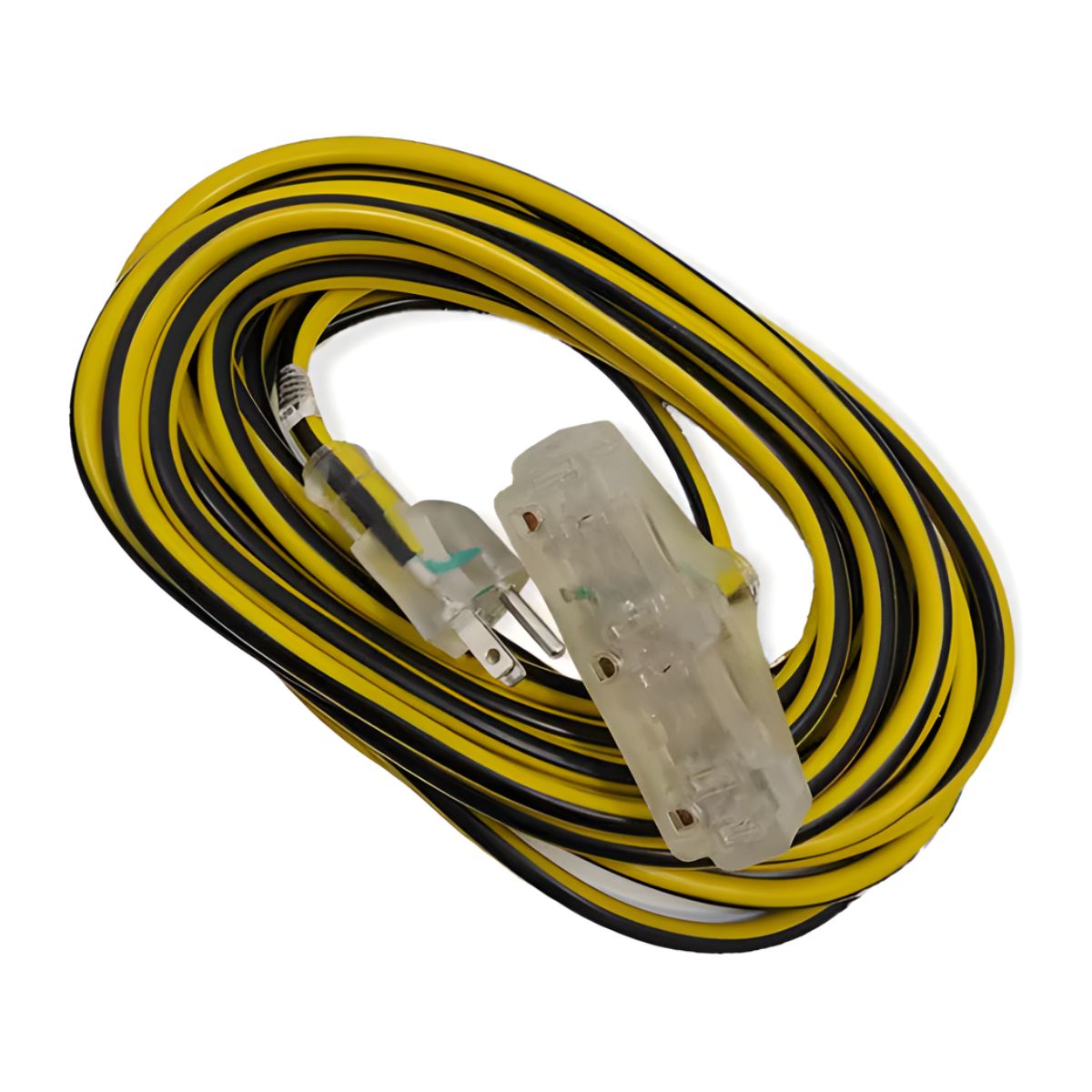 Extension Uso Rudo Iluminada 3x14 10 Metros Amarillo/Negro Argos