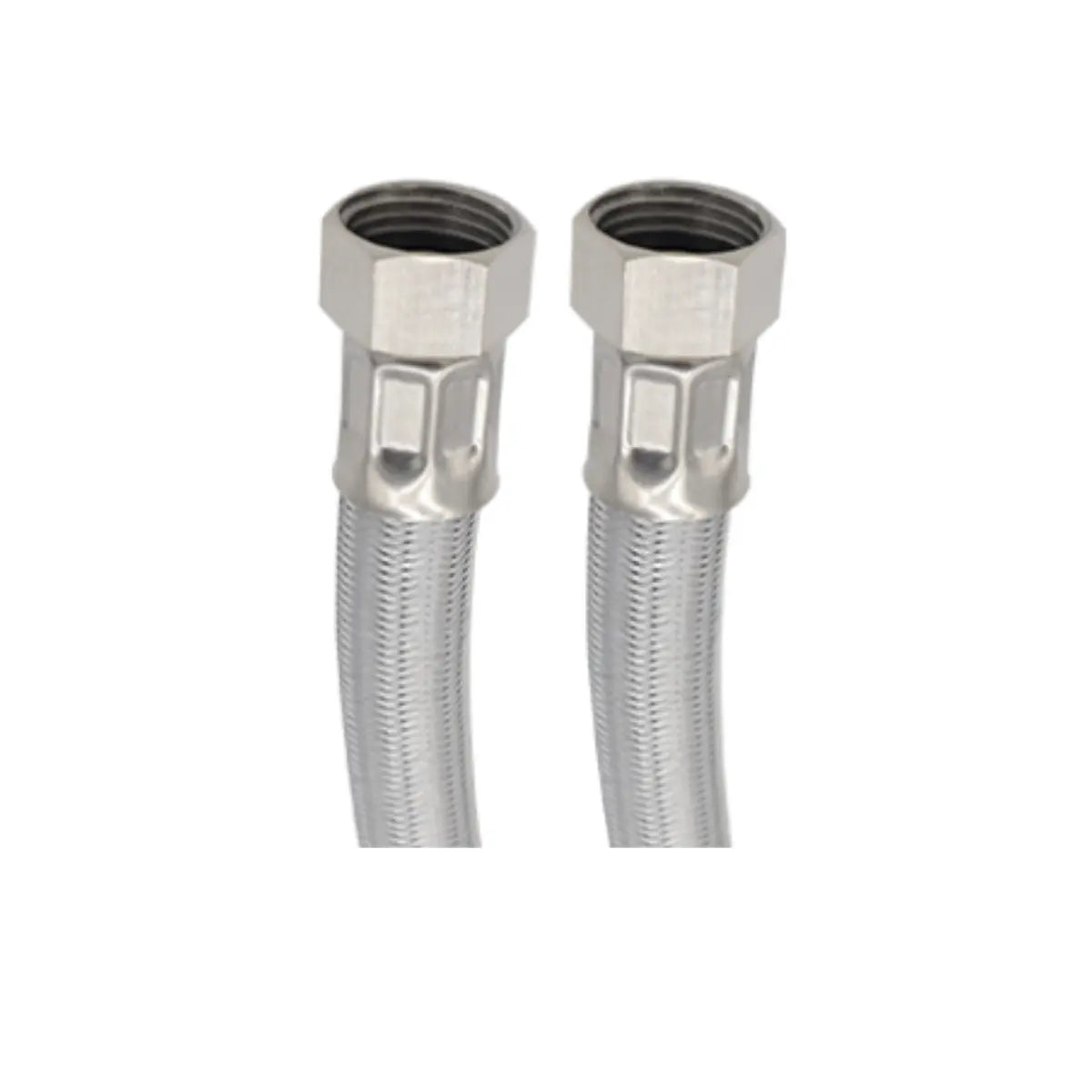 Manguera Para Boiler Flexible 1/2" X 1/2" X 80cm Acero Inoxidable Cnx - CNX - vista lateral