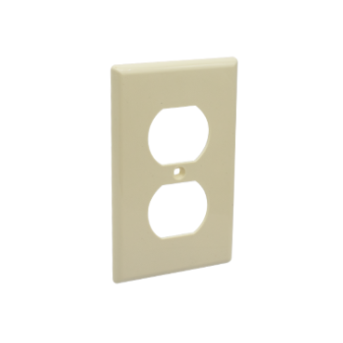 Placa Duplex Color Marfil Para Contacto Eléctrico CNX