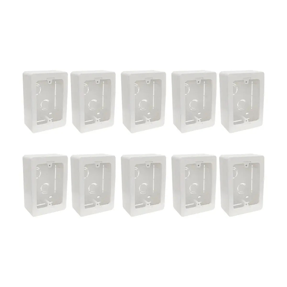 10 Caja Universal Para Canaleta Blanca Argos - Argos - vista lateral
