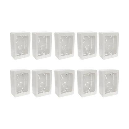 10 Caja Universal Para Canaleta Blanca Argos - Argos - vista lateral