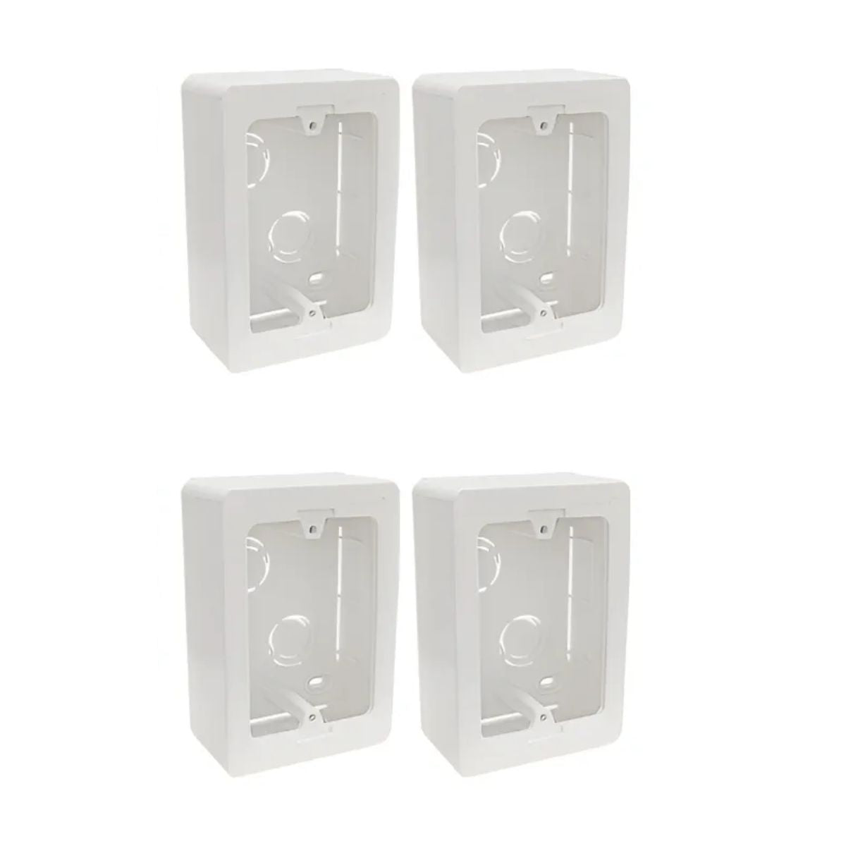 10pz Caja Universal Argos Placa Tomacorriente Interruptor Blanco