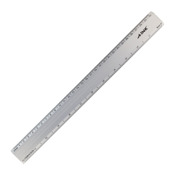 Regla Metalica Escolar A-ink 30 Cm Resistente Medicion Gris