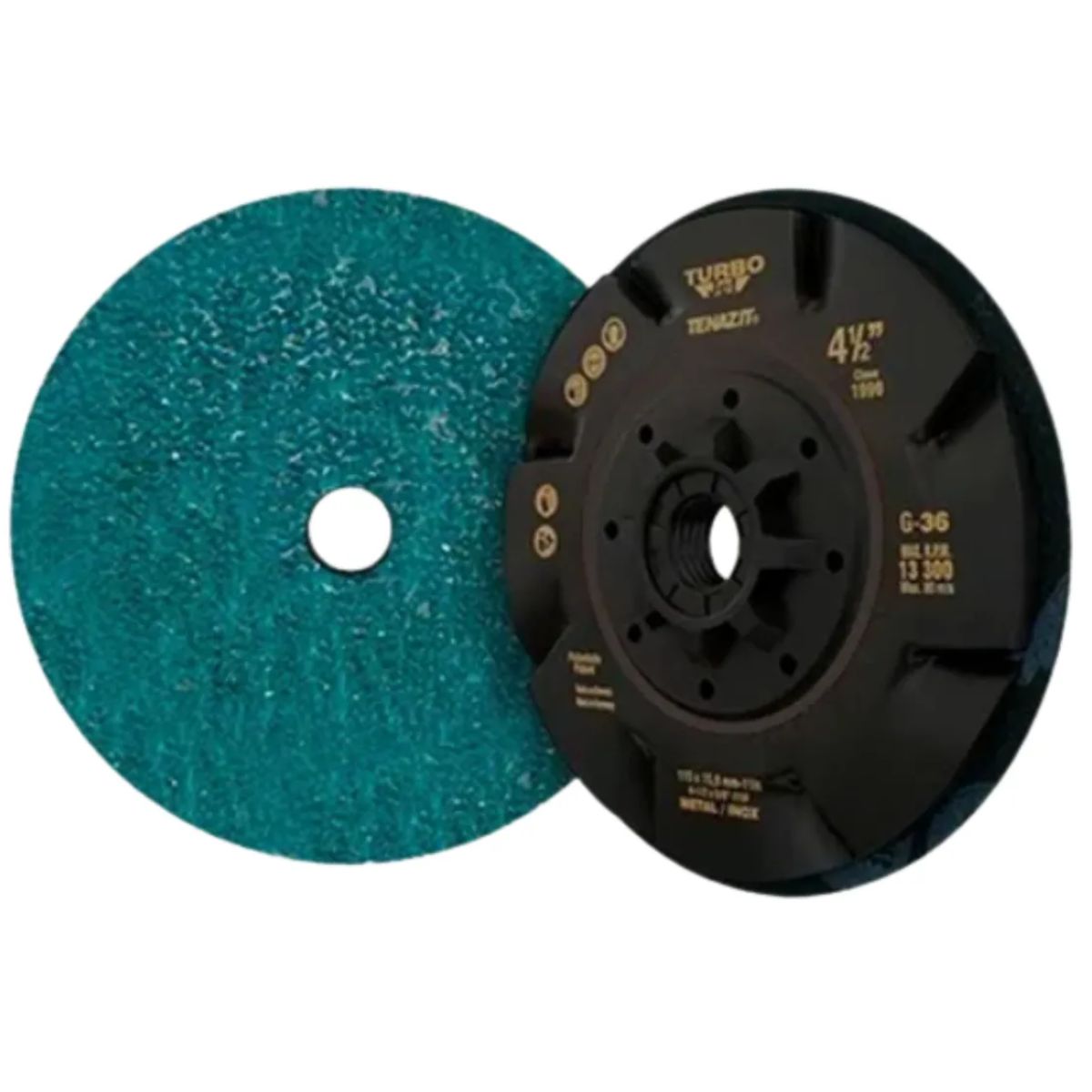 Fibrodisco Actirox Tenazit especificacion Turbo Jet- 36 115x15.9-11mm