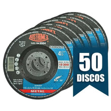 50pz Disco Abrasivo Desbaste Metal Austromex 115 x 6.4 x 22.23 mm