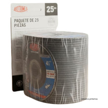 25pz Disco Abrasivo Corte Austromex Metal 115x3.2x22.23mm