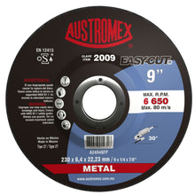 10pz Disco Abrasivo Desbaste Metal Austromex 230 x 6.4 x 22.23 mm