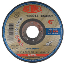 50pz Disco Abrasivo Corte Rapido Metal Austromex 115 x 1 x 22.23 mm