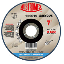 Disco Abrasivo Corte Preciso Austromex Acero Inoxidable 180 x 1.5 x 22.23 mm