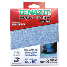 8pzs Hoja Lija Oxido Aluminio Tenazit Acabado Grueso Manual