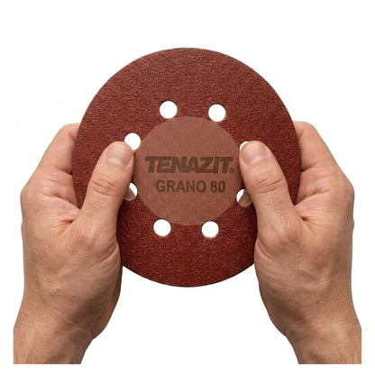 Paquete 5 Discos Lija Clave 2257 Grano 80 Tenazit