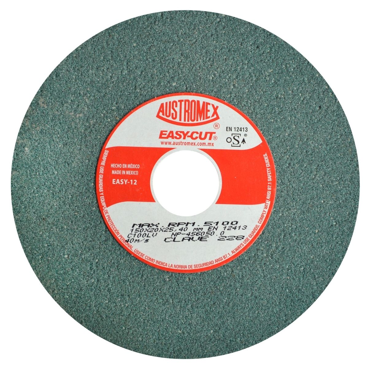 5pz Rueda Abrasiva Esmerilisar Afilar Herramienta Corte Austromex 150x20x25.4mm