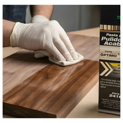 Pasta de pulido y acabado de madera y plástico