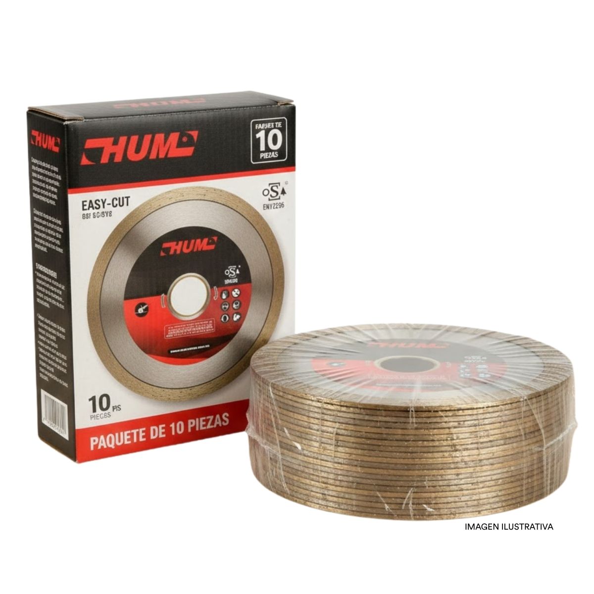 10pz Disco Diamante Corte 2556 Austrodiam 4-1/2'' Bronce