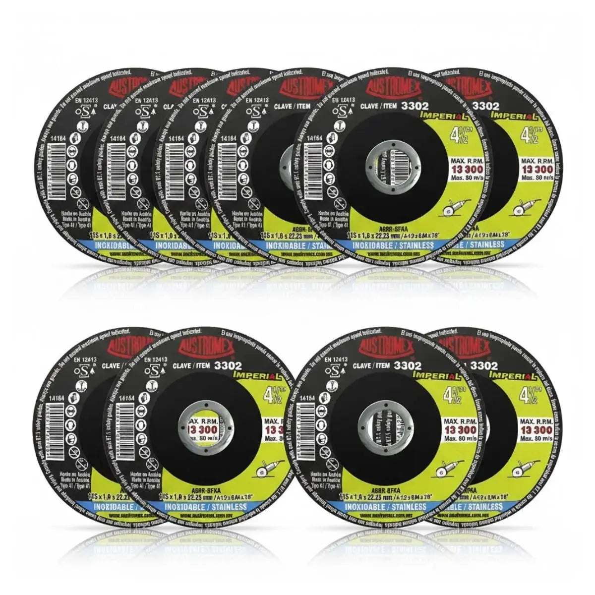 5pz Disco Corte Acero Inoxidable 115x1x22.23mm Austromex 3302 - Austrodiam