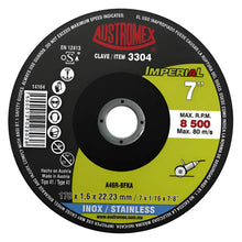 Disco Corte Acero Inoxidable 178x1.6x22.23mm Austromex 3304 Negro