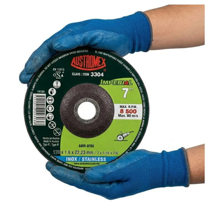Disco Corte Acero Inoxidable 178x1.6x22.23mm Austromex 3304 Negro