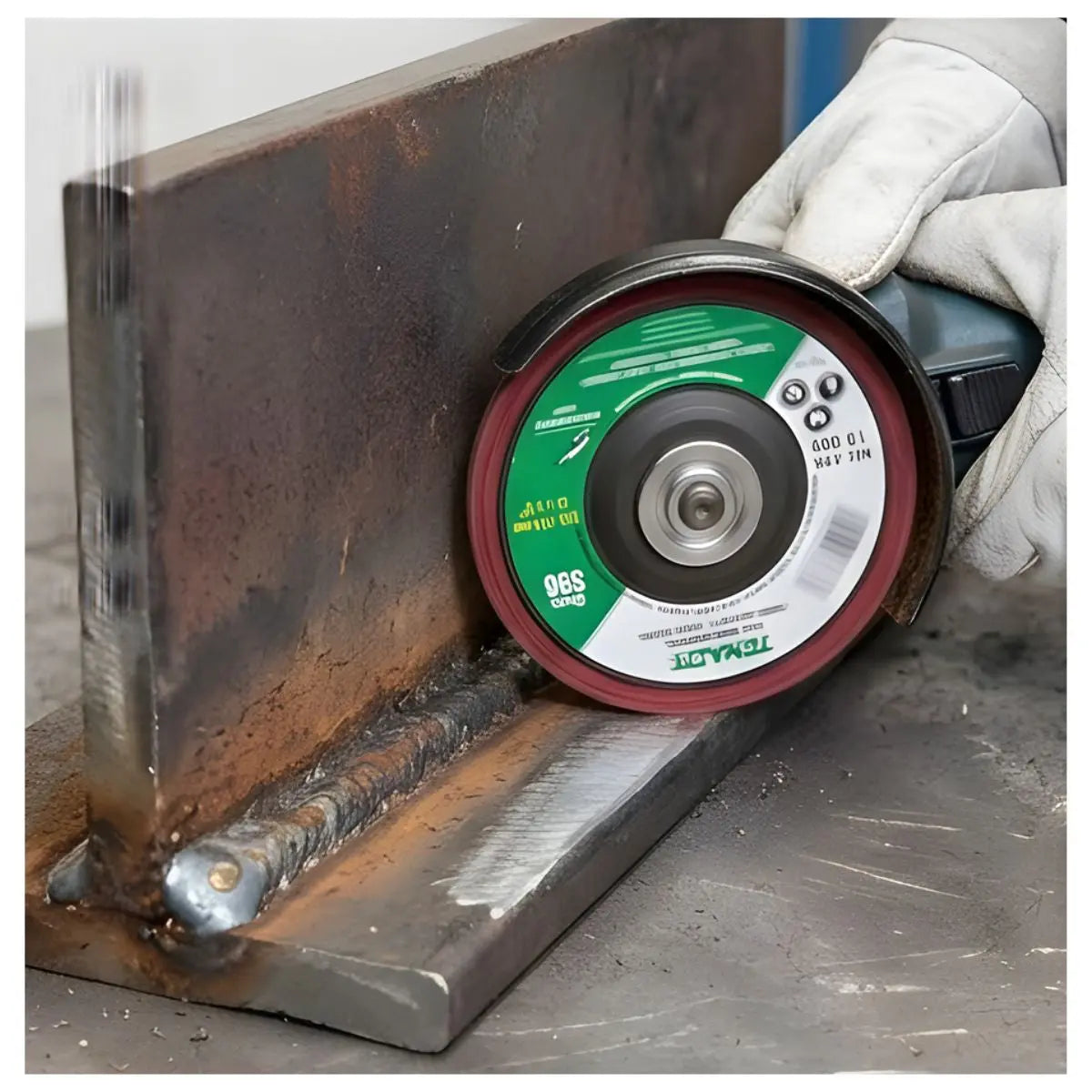 Rueda Fibra 598 Tenazit 4 1/2'' Super Limpieza Soldadura - Austrodiam - empaque