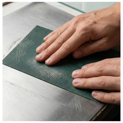 Almohadilla de fibra Tenazit de 150 x 230 mm Abrasiva Verde - Austrodiam - vista lateral
