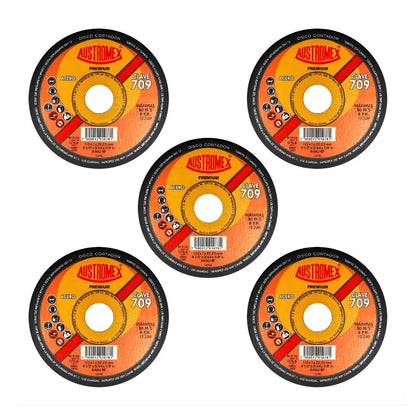 Disco Abrasivo Corte 709 Austromex 4-1/2'' Grano 46 Metal - Austrodiam - empaque