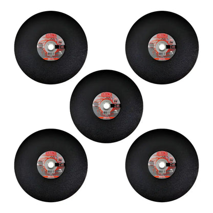 5 pzsDisco abrasivo Austromex tipo 41 grano 30 de 350 x 3.2 x 25.40 mm Negro METAL - Austromex