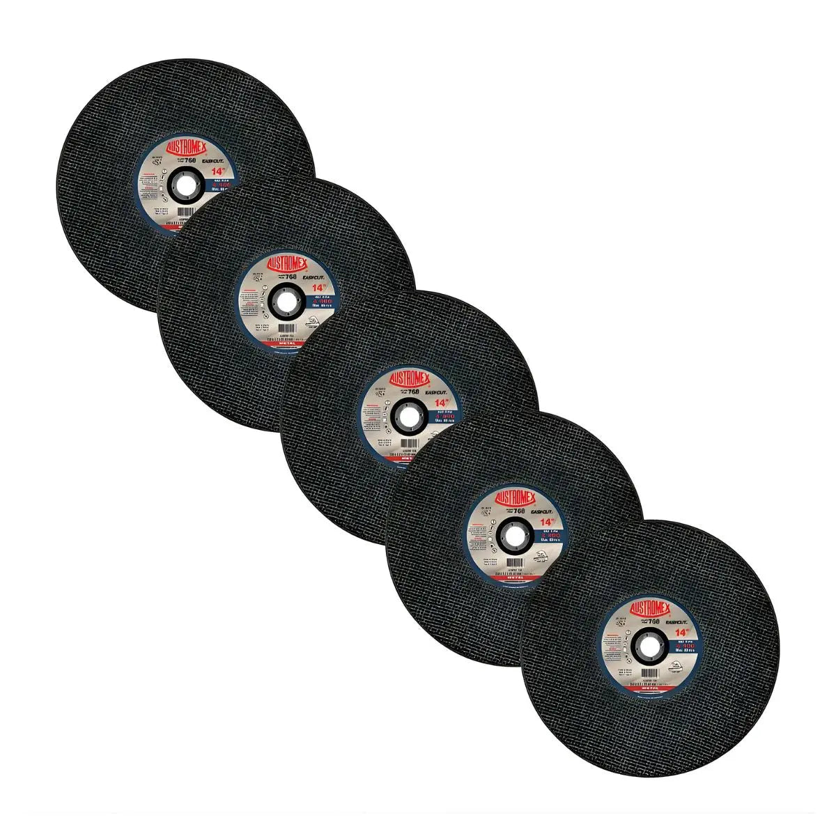 5pz Disco Abrasivo 768 Austromex Grano 30 14'' X 1/8'' Corte - Austrodiam - detalle