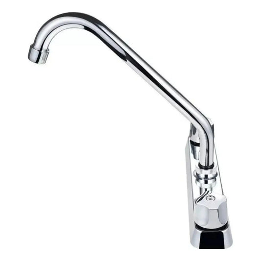 Mezcladora Fregadero Aquaway Cromo Doble Comando Abs Cocina