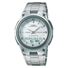 Reloj Casio Aw-80d-7av Color Plateado Acero Inoxidable Casio