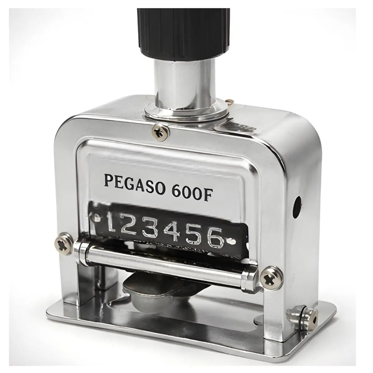 Foliador Metalico 6 Digitos Pegaso 600f Color Del Exterior Plateado - Pegaso - empaque