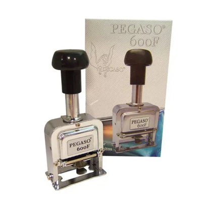 Foliador Metalico 6 Digitos Pegaso 600f Color Del Exterior Plateado