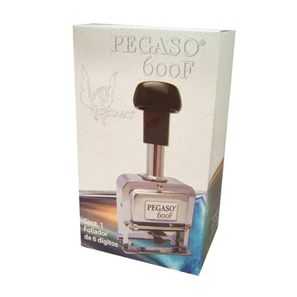 Foliador Metalico 6 Digitos Pegaso 600f Color Del Exterior Plateado