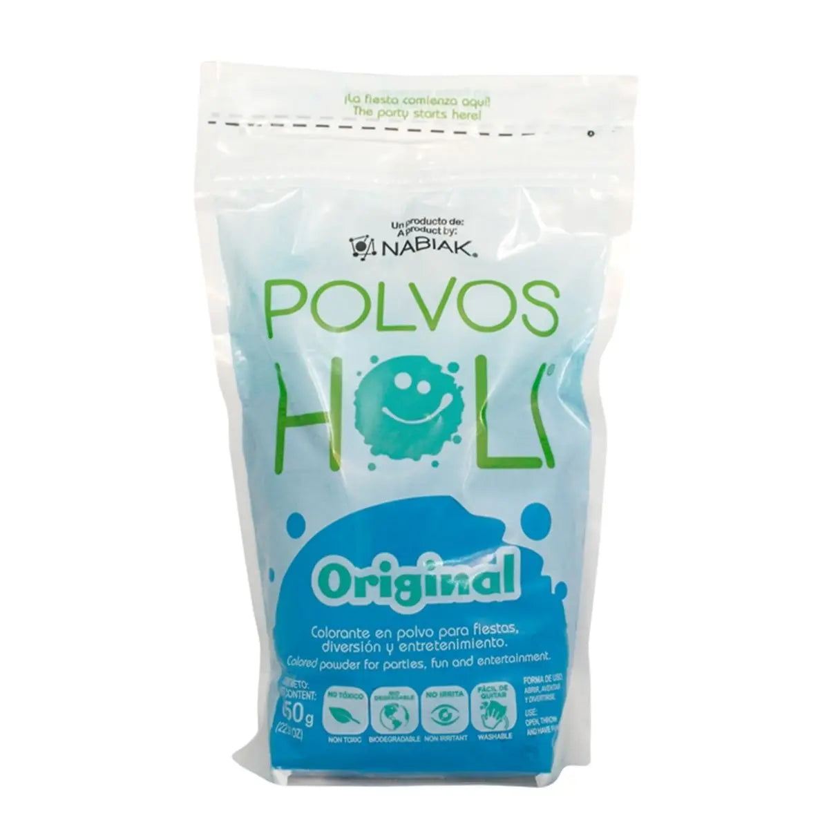 Polvos Holi Maxibolsa Original Azul 650gr Polvos Holi