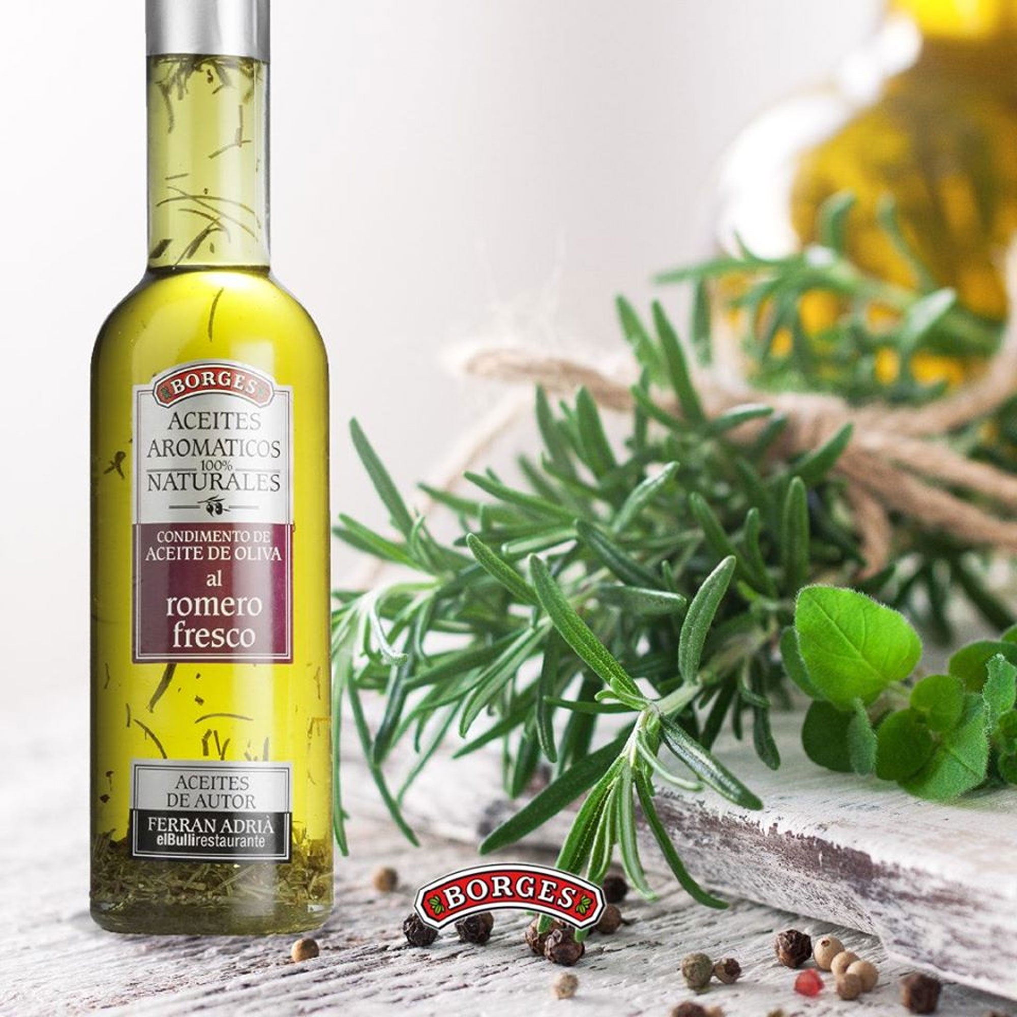 Aceite de Oliva con Romero 200ml - Aceites La casa del bacalao