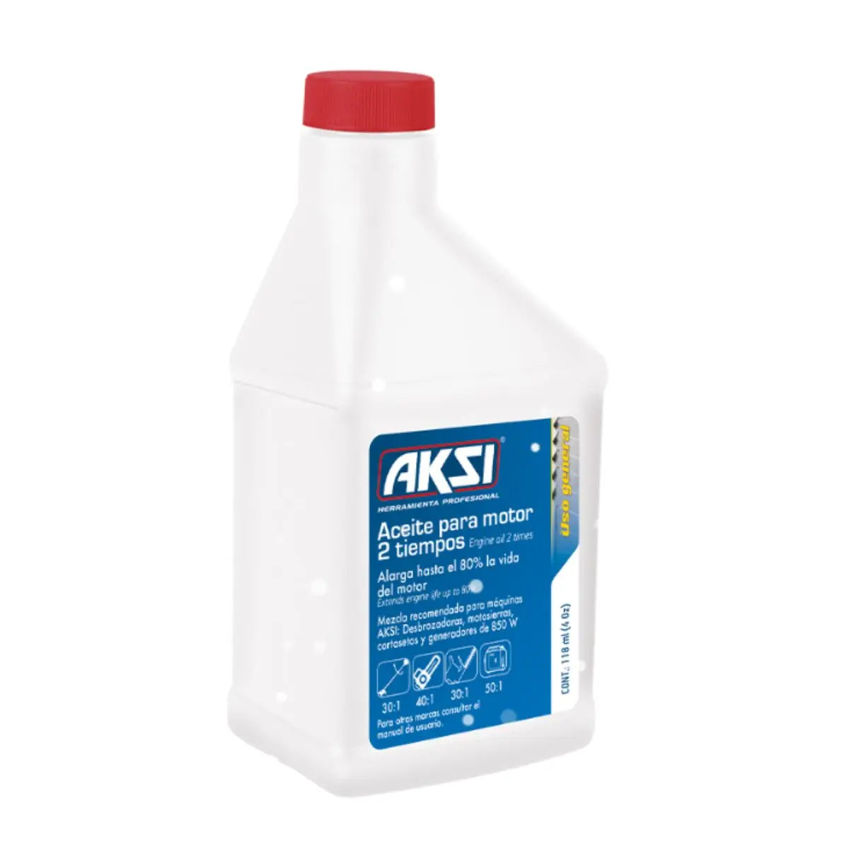 Aceite mineral para motor de 2 tiempos, bote de 120 ml Aksi