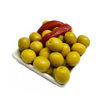 Aceituna Rellena de Pimiento Asado 300g - Aceitunas La casa del bacalao