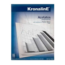 Acetato Retroproyeccion 4 mil Kronaline PA650 Carta 100 Hojas c/u Kronaline