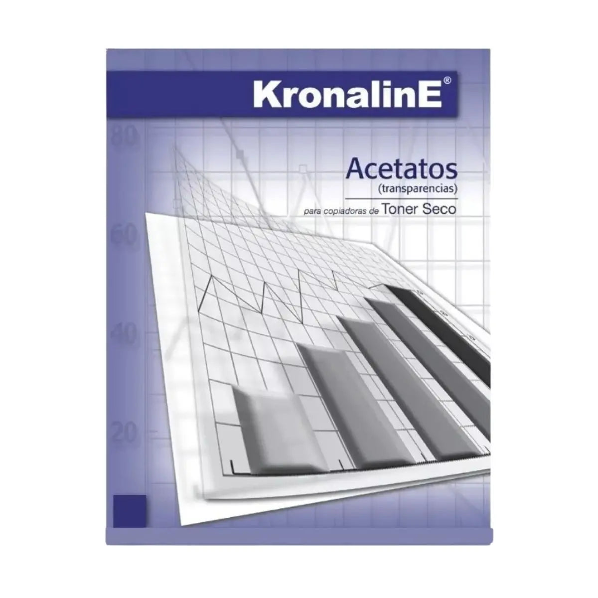Acetato Retroproyeccion 4 mil Kronaline PA651 Oficio 50 Hojas c/u Kronaline