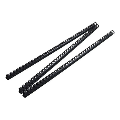 Arillo Plástico Cerlox Gbc M080490 3/4 Pulgadas 25 Piezas Color Negro GBC