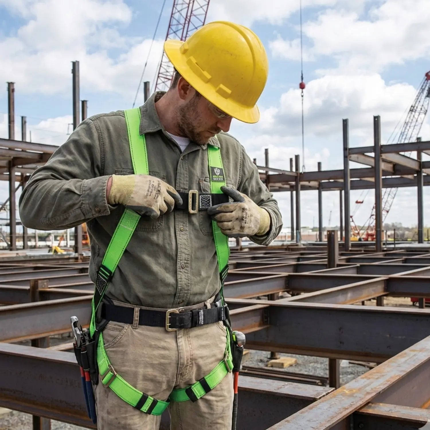 Arnes Contra Caida 1 Anillo Warthog Safety 5 Puntos Ajuste - Golden Eagle - detalle