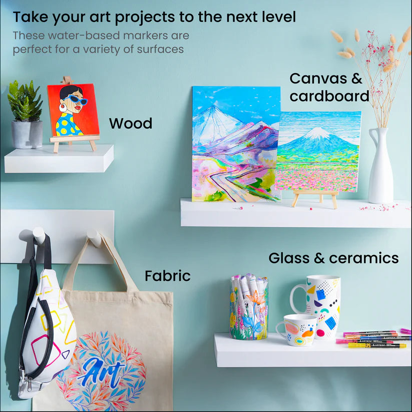 40 Rotuladores Acrilicos Barril Pequeño Arteza Brillantes